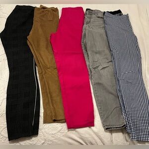 5 woman pants size 28